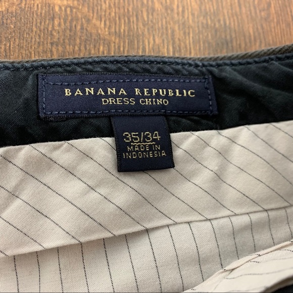 Banana Republic Brown Dress Chino Pants 35W/34L - Picture 6 of 6